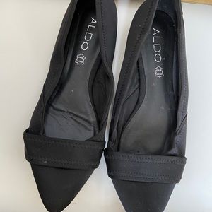 Aldos black flats